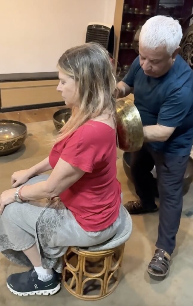 sound healing with Tibetan singing bowls
