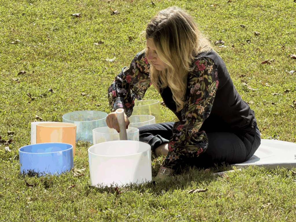 sound bath in the park