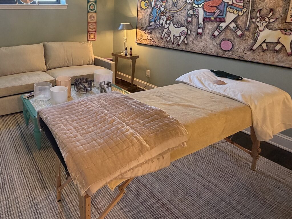 Reiki Table in Integrated Wellness Studio in Greenwich CT