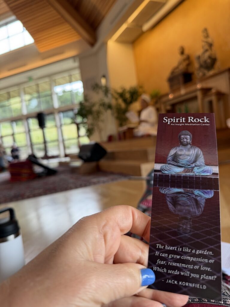 Hand Holding a spirit Rock Bookmark