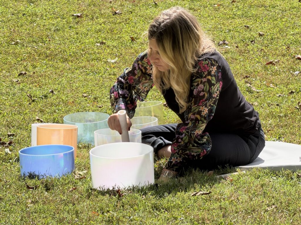 Sound Bath at Pomerance Park by Lisa Cooper