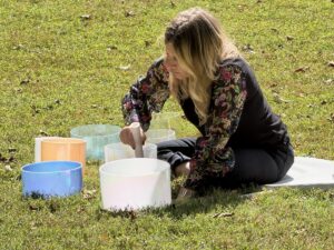 Sound Bath at Pomerance Park by Lisa Cooper